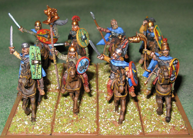 Gaul Cavalry Command 3 figures 28mm metal Old Glory 